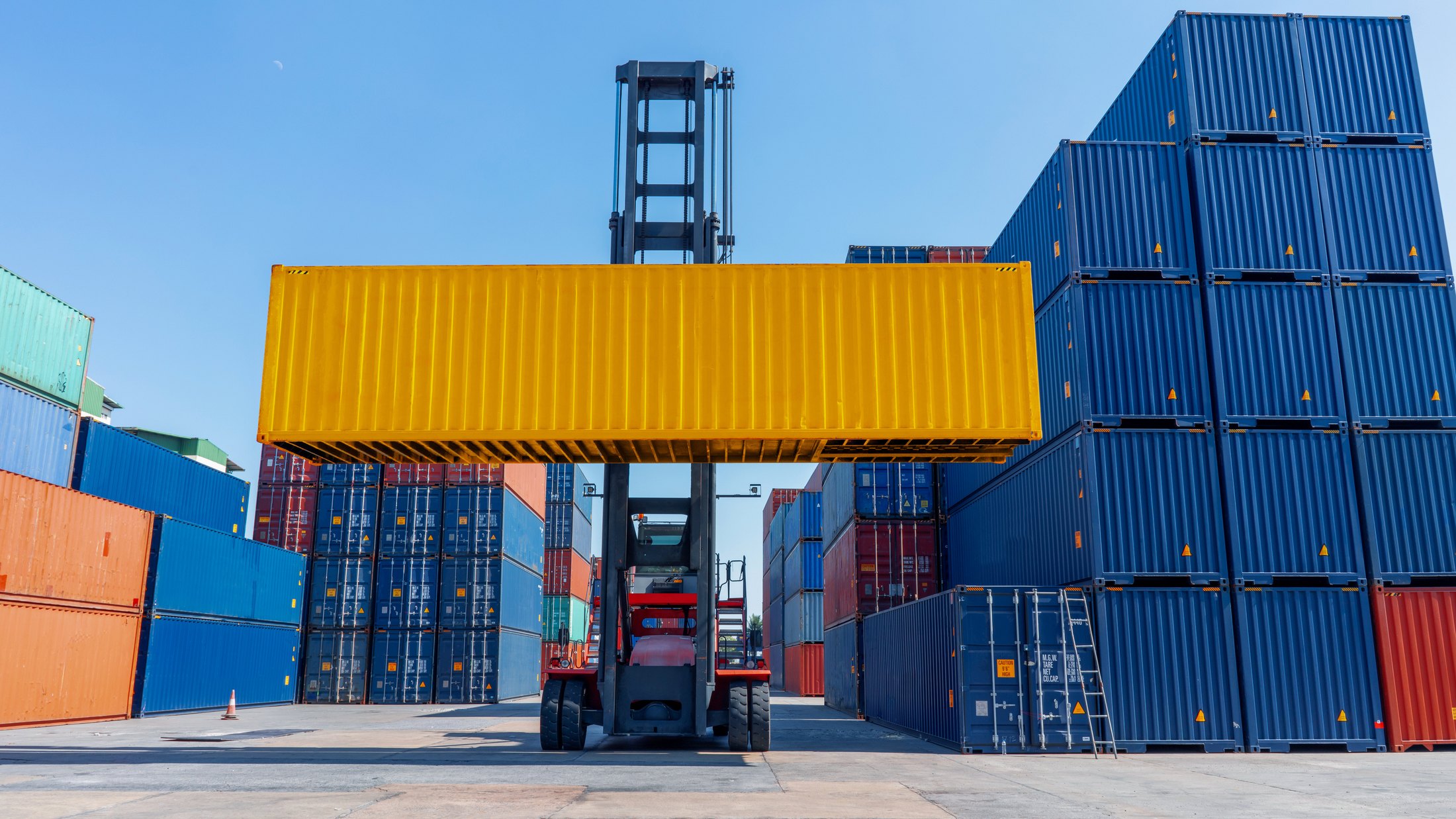Container handling and industrial yard operations