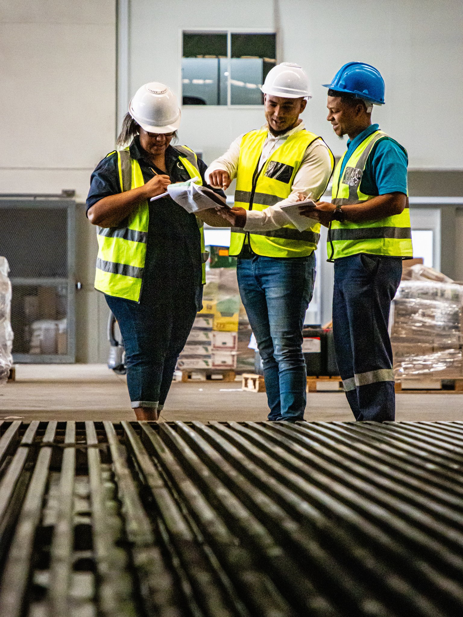 WB Container Rental operational staff inspecting container infrastructure
